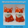 Wholesale ceramic fox shape pet bowl